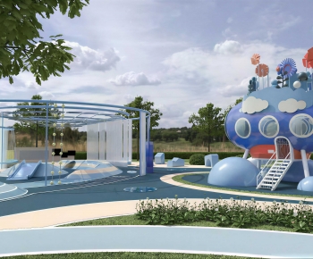 Modern Park Landscape-ID:483192922