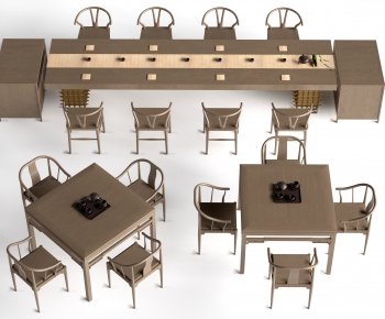 New Chinese Style Dining Table And Chairs-ID:305032974