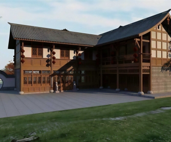 Chinese Style Building Appearance-ID:861675984