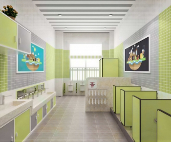 Modern Children's Restroom-ID:556524991