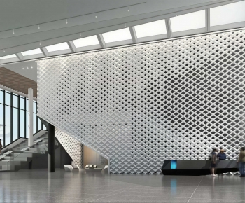 Modern Office Reception Desk-ID:478370904