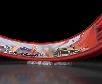 Modern Exhibition Hall-ID:165874001