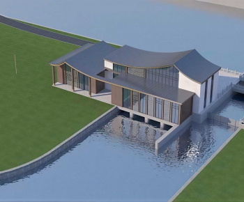 New Chinese Style Appearance Of Commercial Building-ID:218663939