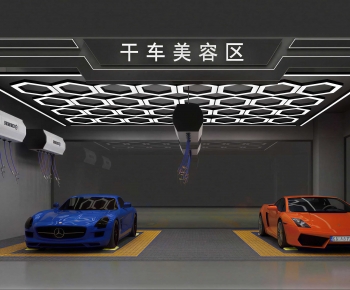 Modern Underground Parking Lot-ID:431248901