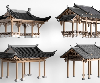 Chinese Style Ancient Architectural Buildings-ID:521620045