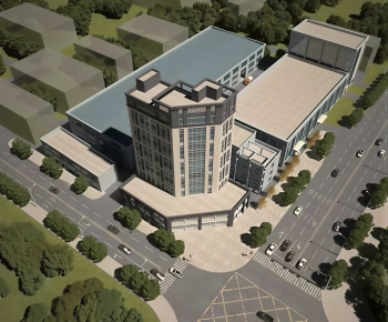 Modern Architectural Bird's-eye View Planning-ID:886111024