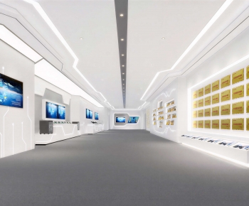 Modern Exhibition Hall-ID:553154955