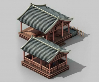 Chinese Style Ancient Architectural Buildings-ID:551974068