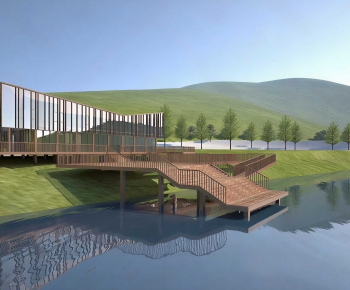 Modern Park Landscape-ID:715491062