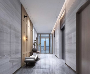 Modern Corridor Elevator Hall-ID:224172126