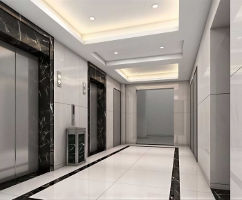 Modern Office Elevator Hall-ID:952385909