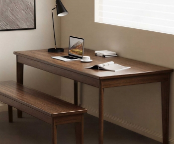 Modern Computer Desk And Chair-ID:567725904