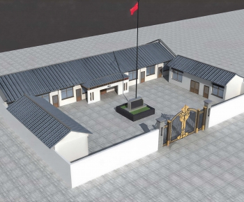 New Chinese Style Residential Building-ID:377506976