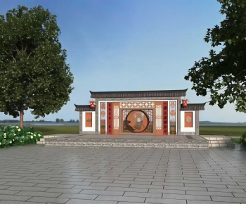 New Chinese Style Sculpture Sketch-ID:413871058