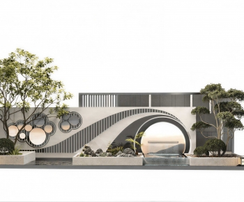 New Chinese Style Landscape Wall-ID:905713083