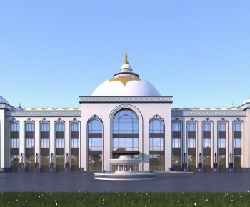 Modern Appearance Of Commercial Building-ID:730588913