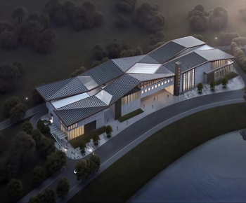 Modern Architectural Bird's-eye View Planning-ID:838033917