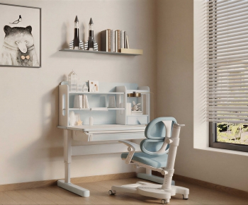 Modern Computer Desk And Chair-ID:980103972
