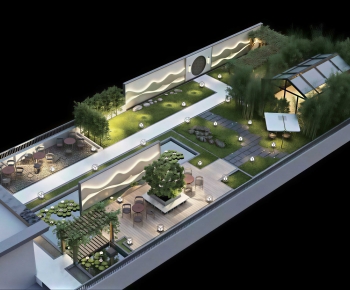 Modern Architectural Bird's-eye View Planning-ID:642890977