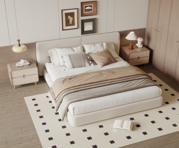 Modern Double Bed-ID:475353002