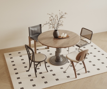 Modern Dining Table And Chairs-ID:597737078