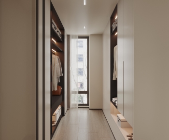 Modern Clothes Storage Area-ID:367779763