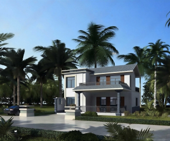 New Chinese Style Villa Appearance-ID:428580056