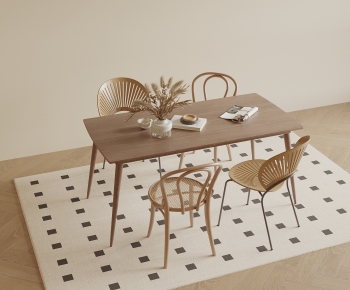 Modern Dining Table And Chairs-ID:387550128