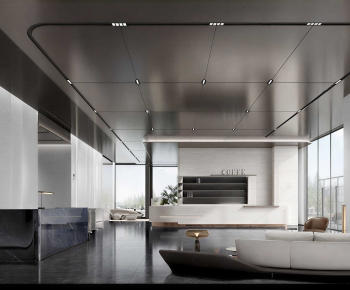 Modern Office Reception Desk-ID:959856992