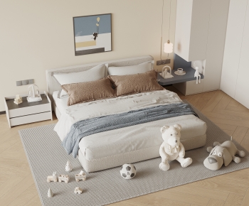 Modern Double Bed-ID:289361951
