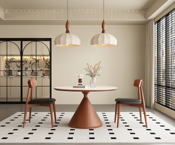 French Style Dining Table And Chairs-ID:552651888