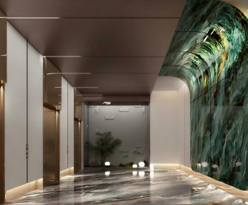 Modern Corridor/elevator Hall-ID:184916028