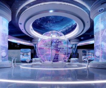 Modern Exhibition Hall-ID:964837074
