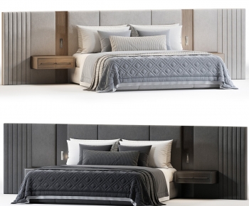 Modern Double Bed-ID:706671007