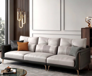 Modern Three-seat Sofa-ID:441438917