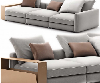 Modern Three-seat Sofa-ID:895775089