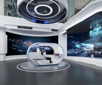 Modern Exhibition Hall-ID:584131963
