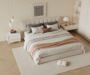 Modern Double Bed-ID:230875023
