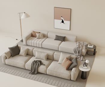 Modern Three-seat Sofa-ID:129523048