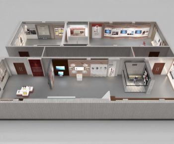 Modern Exhibition Hall-ID:930861957