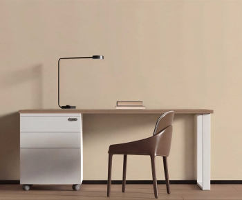 Modern Computer Desk And Chair-ID:861630925