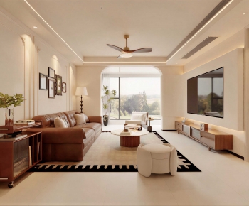 Modern A Living Room-ID:649575952