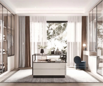 Modern Clothes Storage Area-ID:833375933