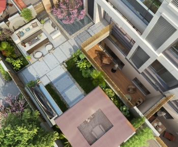 Modern Courtyard/landscape-ID:250087983