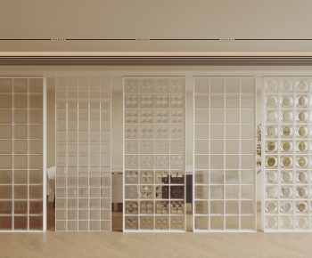 Modern Glass Screen Partition-ID:953789953