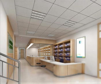 Modern Hospital Hall-ID:111363893