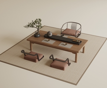New Chinese Style Tea Tables And Chairs-ID:691664934
