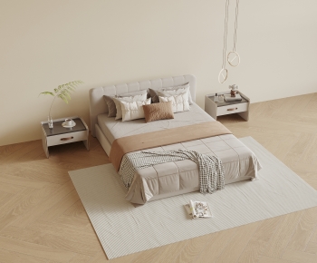 Modern Double Bed-ID:328121907