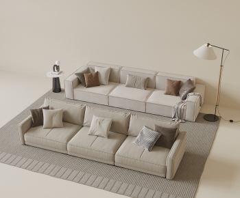 Modern Three-seat Sofa-ID:928790096