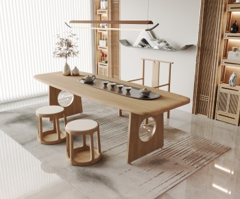 New Chinese Style Tea Tables And Chairs-ID:845864067